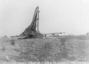Tail section of B-36D 49-2658