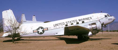 Marine Corps C-117D, BuNo 50826, Pima County Air Museum, March 31, 1974