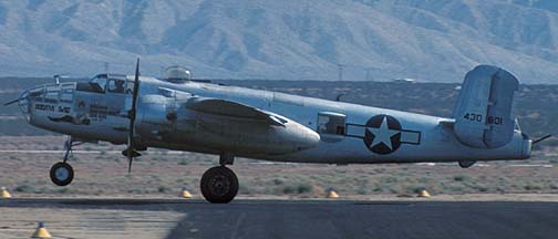 North American B-25J Mitchell, N30801 Executive Sweet at the Mojave Air Races on June 19, 1975