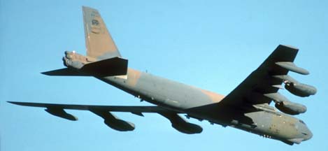 B-52G, 58-0183 of the 320th Bomb Wing, Saline Valley, October 25, 1988