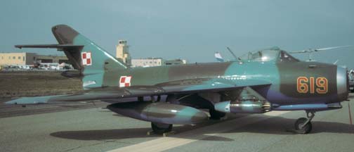 Lim-6 (Chinese built MiG-17), NX619M at the Point Mugu Airshow on October 1, 1994