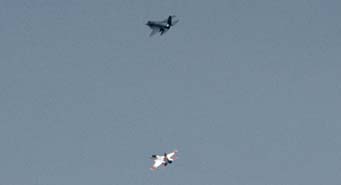Lockheed-Martin X-35B, 301 departs Palmdale on July 3, 2001