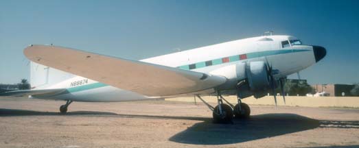 Douglas C-47A, N88874, Falcon Field, Arizona, March 2, 2002