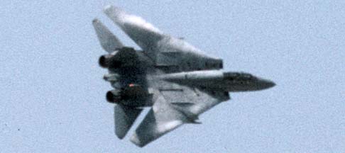 Grumman F-14 breaks into the landing pattern