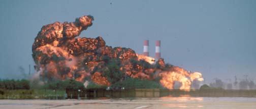 McDonnell-Douglas QF-4S+ Phantom II, 155749 explodes after impacting the ground