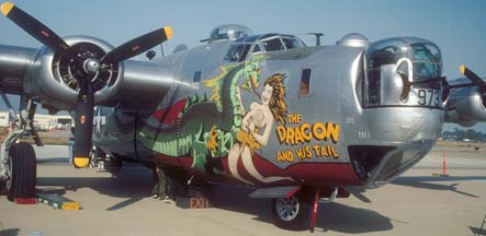 Consolidated B-24J Liberator, The Dragon and His Tail, N224J at the Santa Barbara Airport, May 16, 2002
