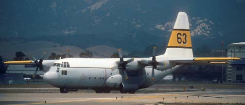 Lockheed C-130A #63, N473TM at SBA on June 3