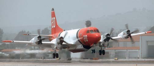 Lockheed P-3 #20, N920AU at SBA on June 5