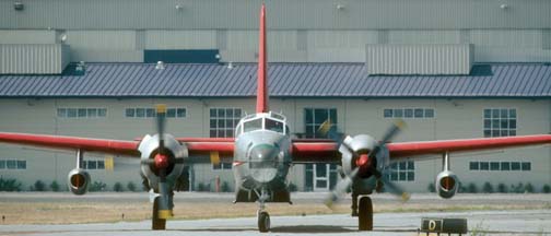 Lockheed P-2 #10, N4235N at SBA on June 5