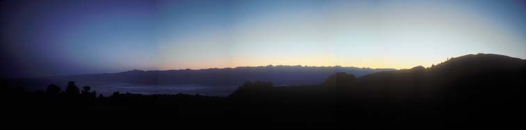 Sunset over the Sierra Nevada