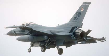 Lockheed-Martin F-16C Fighting Falcon block 50Q, 93-0550 of the 55FS of the 20FW based at Shaw AFB, NC