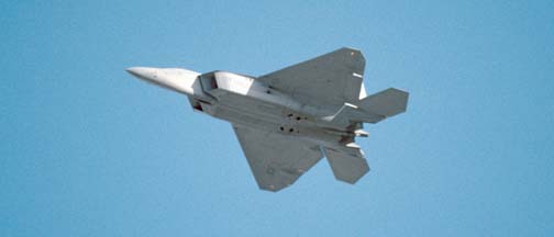 F/A-22 Raptor of the 422nd TES at Nellis AFB