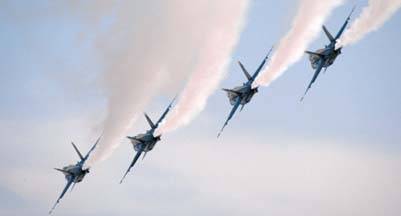 McDonnell-Douglas F/A-18s of the Blue Angels