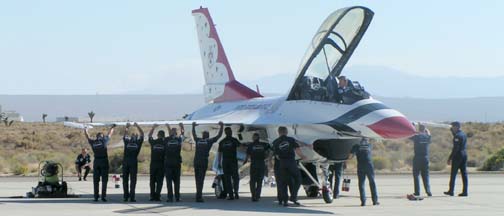 Lockheed-Martin-General Dynamics F-16D Fighting Falcon of the U. S. Air Force Thunderbirds