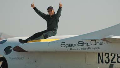 Mike Melvill atop SpaceShipOne