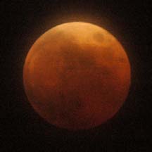 Partially Eclipsed Moon October 27, 2004