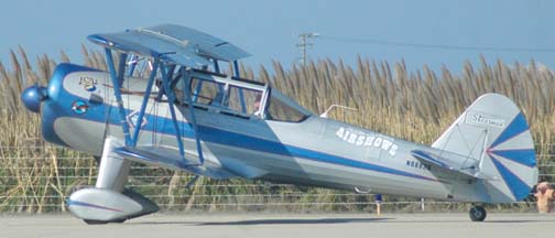 Stearman E75, N68828 of Sadie Andrieni Airshows