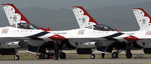 Thunderbirds General Dynamics F-16C Flying Falcon #3