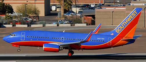 Southwest Boeing 737-7H4 N467WN, Phoenix, December 27, 2007