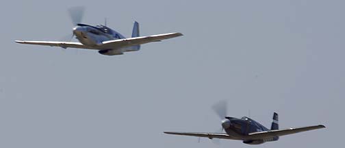 North American A-36A Apache NL251A and P-51A-10NA Mustang NX4235Y Mrs Virginia