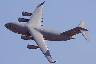 Boeing-McDonnell-Douglas C-17A Lot XXVII Globemaster III 05-5141 of the 452nd Air Mobility Wing