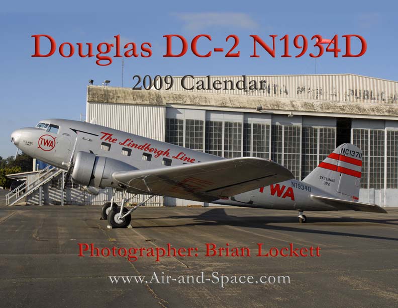 Lockett Books Calendar Catalog: Douglas DC-2 NC1934D