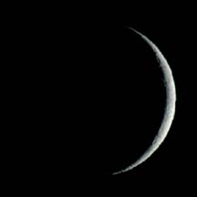 Waxing Crescent Moon July 19, 2004