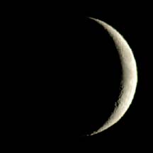 Waxing Crescent Moon July 20, 2004