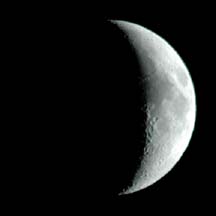 Waxing Crescent Moon July 22, 2004