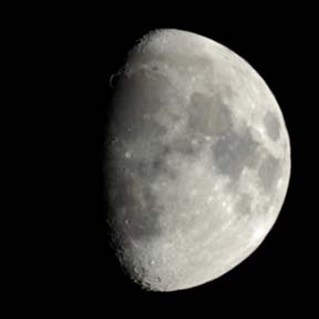 Waxing gibbous Moon, September 2, 2006