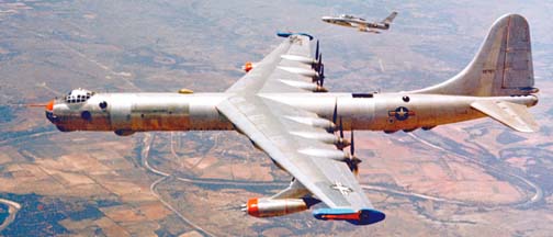 JRB-36F, 49-2707 with RF-84F, 51-1849 over Texas in 1956
