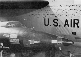 NB-52A with X-15 mission marks