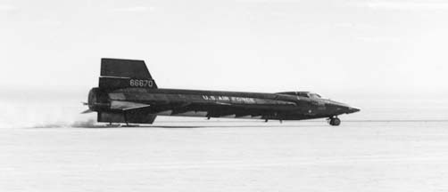 X-15-1 landing on Rogers Dry Lake