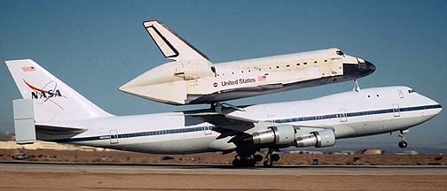 Departure of the 747 Shuttle Carrier Aircraft carrying the Space Shuttle Discovery, November 2, 2000 