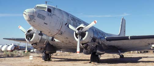 Marine Corps C-117D, BuNo 50826, display at the Pima County Air Museum, December 18, 1979