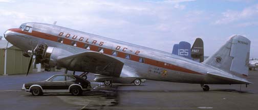 DC-2 NC1934D, Chino Airport, October 18, 1987