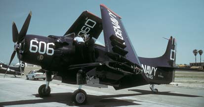 Douglas A-1H Skyraider, NX39606 at the El Toro MCAS Airshow on April 28, 1990