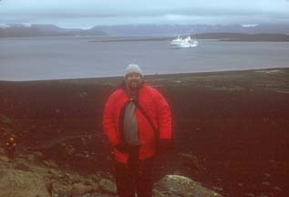 Brian at Neptunes Window, Deception Island