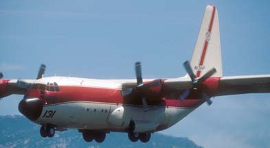 C-130A #131, N131HP at the Santa Barbara Airport, May 12, 2002