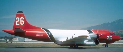 P-3B #26, N926AU at the Santa Barbara Airport, May 12, 2002