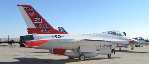 General Dynamics F-16A Fighting Falcon Block 15 AQ, 92-0407 of the 412th Operations Group