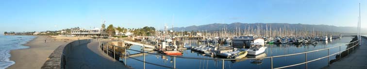 PAN029 Santa Barbara Harbor #2 8" x 42" $33.00