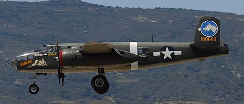 North American B-25J Mitchell, NL3476G Tondelayo at the Santa Barbara Airport, May 7, 2007