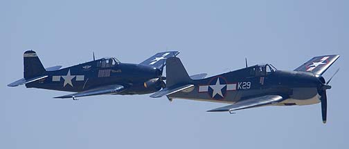 Grumman F6F-5 Hellcat NX30FG and F6F-5 Hellcat N1078Z Minsi III