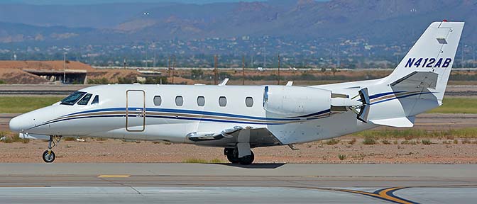 Citation Excel N412AB, Phoenix-Mesa Gateway Airport, August 27, 2017