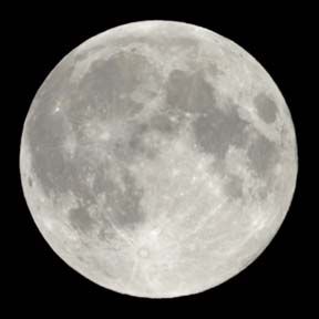 Waxing gibbous Moon, October 6, 2006